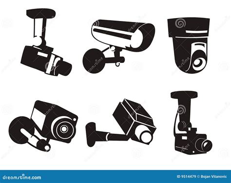 Security Camera + Vector File Stock Vector - Illustration of background ...