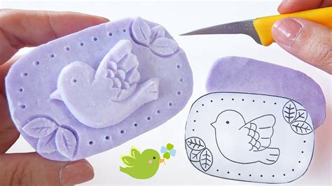 SOAP CARVING | Flying Bird | Free Printable Template | For Beginners | Easy | - YouTube