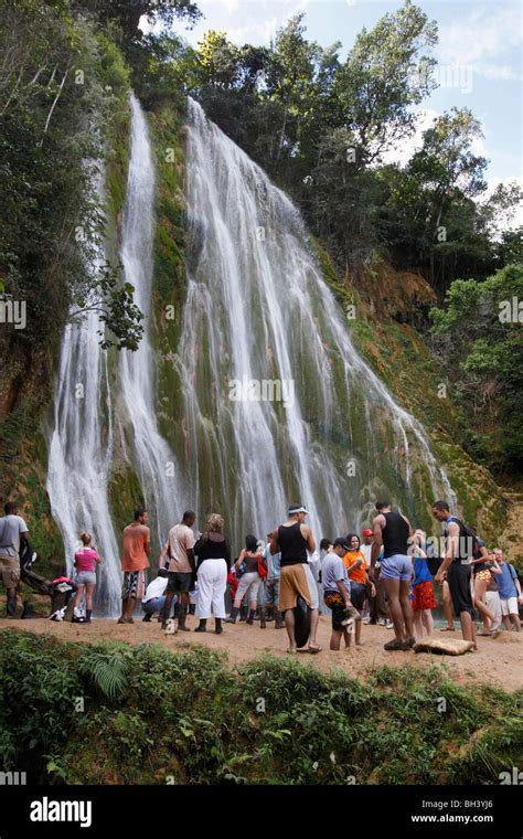 El Limon waterfall, Samana peninsula, Dominican Republic Stock Photo - Alamy