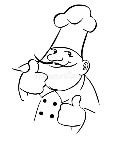 Chef cook. Cartoon drawing of a chef cook, thumbs up , #SPONSORED, #Cartoon, #cook, #Chef, # ...