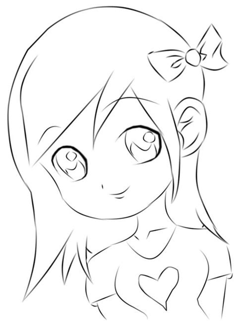 Chibi girl drawings, Anime girl drawings, Girl drawing easy