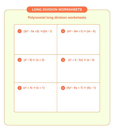 Free long division polynomials worksheet, Download Free long division ...