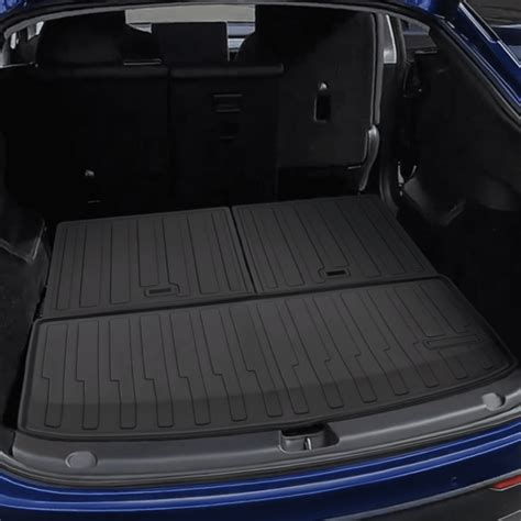 All Weather Rear Trunk Set with Backseat Mats for Tesla Model Y 7 ...