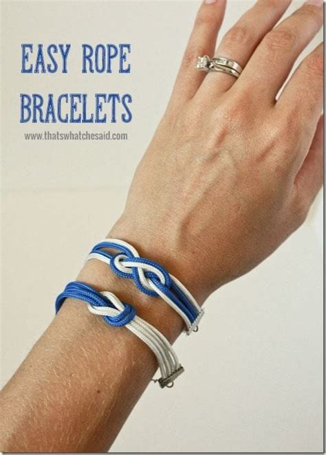 Easy Rope Bracelets