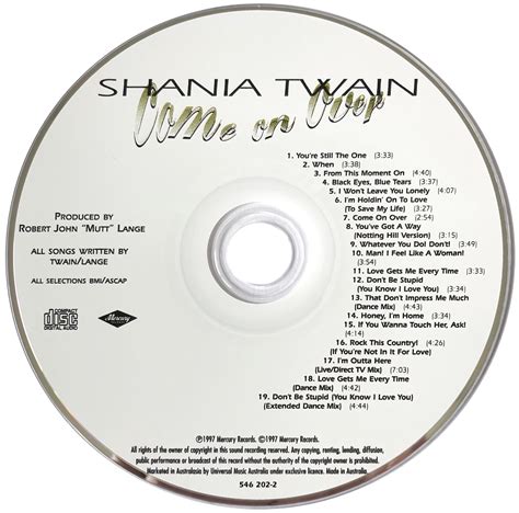 Shania Twain Come On Over