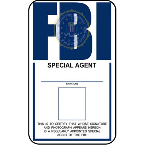 Fbi Id Template Fbi Identification Card In 2019 | Card Maker pertaining to World War 2 Identity ...