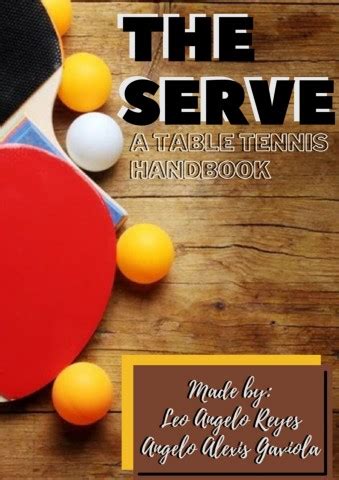 Table Tennis Handbook