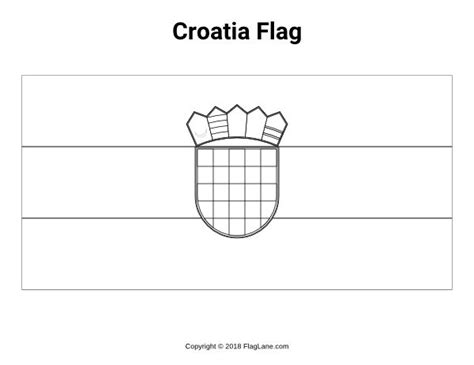 Free printable Croatia flag coloring page. Download it at https ...