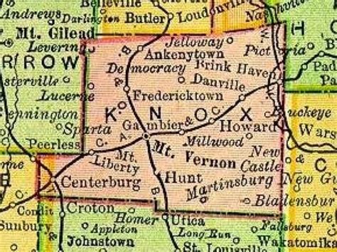 Knox County Ohio Map