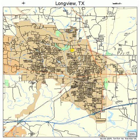 Longview Texas Street Map 4843888