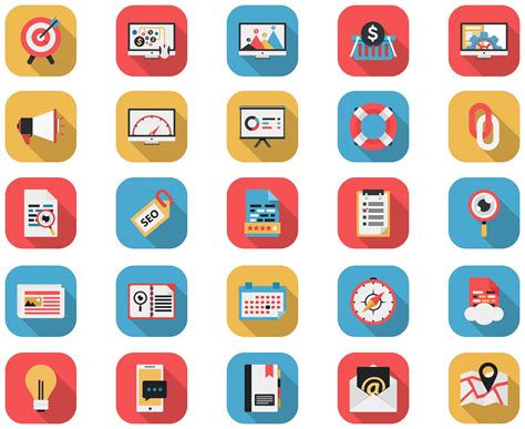 Flat Icons - SEO AND Web Icons by CURSORCH on DeviantArt