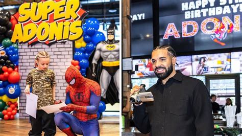 Drake Threw An Epic Superhero Party For His Son's 5th Birthday & The Photos Are Adorable - Narcity