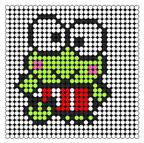 Keroppi Perler Bead Pattern | Bead Sprites | Characters Fuse Bead Patterns Fuse Bead Patterns ...