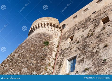 Aragonese-Angevine Castle Facade, Gaeta Stock Image - Image of gothic, gaeta: 109655717