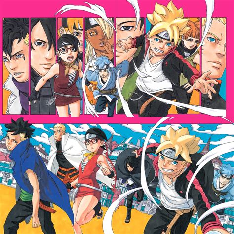 MANGA RELATED POST! #Boruto Ch 1 v Ch 36 Double Spread Cover Page ...