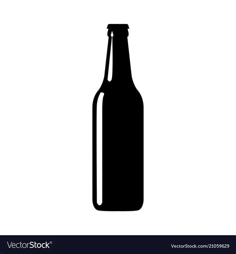 Beer Bottle Silhouette | Beer bottle, Bottle, Beer