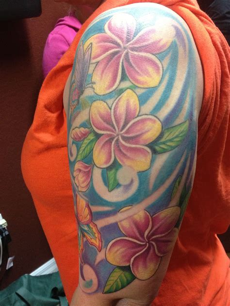 Plumeria tattoo I did | Hibiscus and plumeria tattoo | Pinterest | Plumeria tattoo, Tattoo and ...