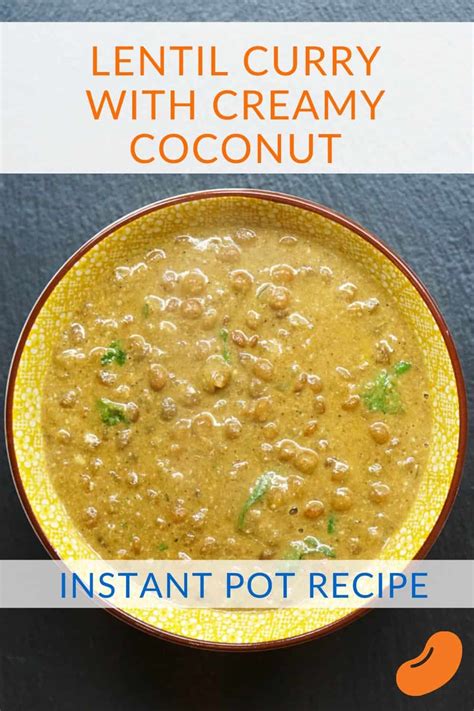 Instant Pot Lentil Curry With Creamy Coconut - The Bean Bites