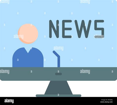 News Anchor icon vector image Stock Vector Image & Art - Alamy