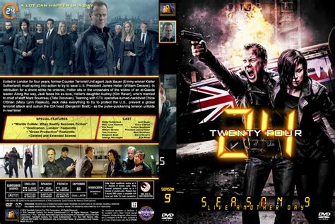 24 - Season 9 (spanning spine) R1 Custom DVD Cover - DVDcover.Com