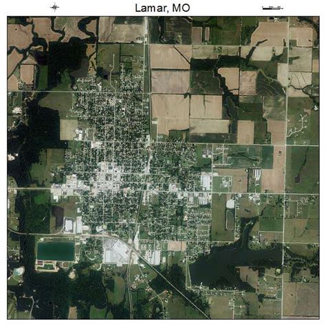 Aerial Photography Map of Lamar, MO Missouri