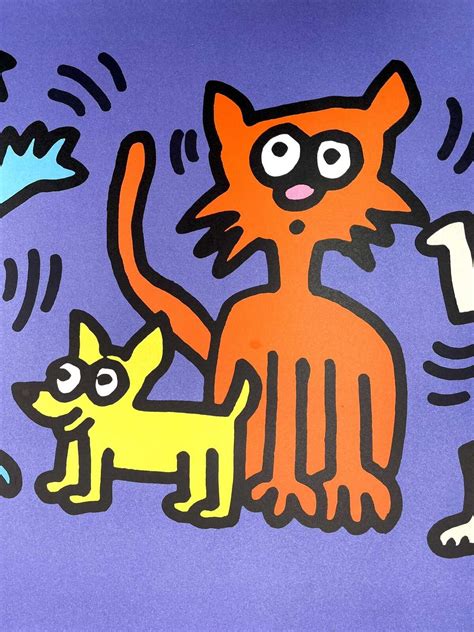 Keith Haring | Dancing Cats and Dogs (1987) | Available for Sale | Artsy