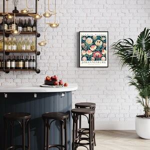 Johannesburg South Africa Flower Market Art Print, Johannesburg Flower Poster Wall Art - Etsy