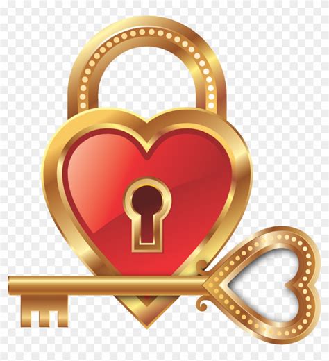 Love Lock Key Heart Clip Art - Heart Lock And Key Emoji - Free Transparent PNG Clipart Images ...