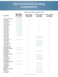 Dell Commercial Docking Compatibility Guide / dell-commercial-docking ...