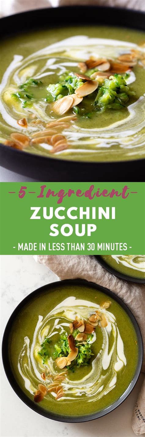 Easy Zucchini Soup - Vegetarian Soup Recipe - Green Healthy Cooking