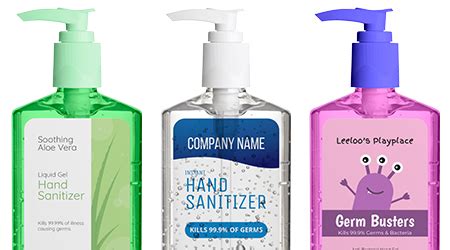 Hand Sanitizer Labels | SheetLabels.com®