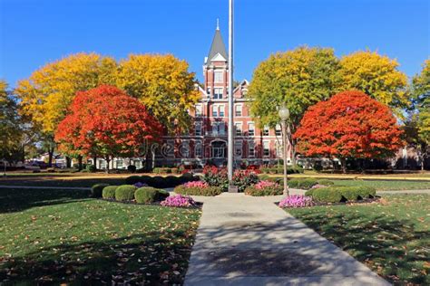 Old Main University of Findlay 4756 Stock Image - Image of colors, jack ...