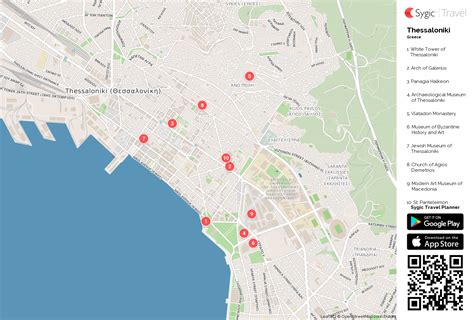 Thessaloniki Printable Tourist Map | Sygic Travel