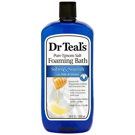 Dr Teal's Soften & Nourish Foaming Bubble Bath with Pure Epsom Salt ...