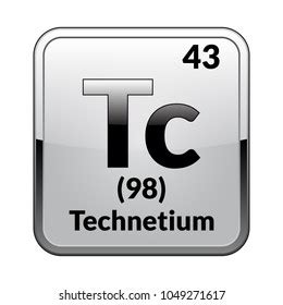 Technetium Symbolchemical Element Periodic Table On Stock Vector ...