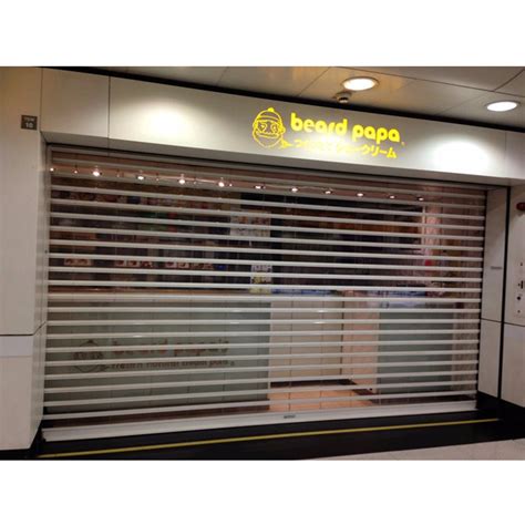 Supply Transparent Polycarbonate Roller Shutter Doors For Shopping Mall Factory Quotes - OEM