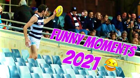 AFL FUNNY MOMENTS 2021 - YouTube