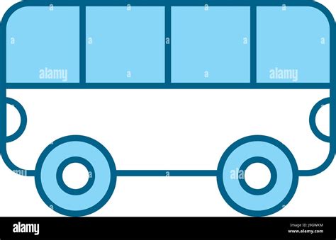 blue bus cartoon Stock Vector Image & Art - Alamy