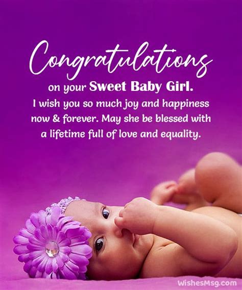 70+ Congratulations For Baby Girl - New Born Baby Wishes | New baby girl congratulations, Baby ...