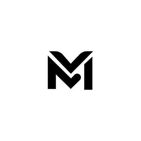 Logotipo da letra mm | Vetor Premium