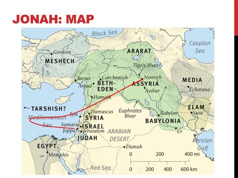 The Geography Of Jonah Map