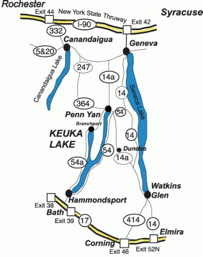 Keuka Lake Association - Keuka Lake Regional Map