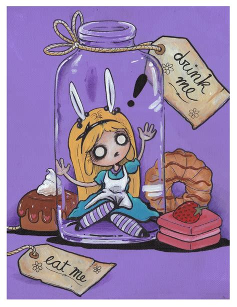 Drink Me Eat Me Alice in Wonderland High quality print 8