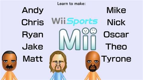 Wii Facts Plus - Remake Wii Sports Resort Miis #3