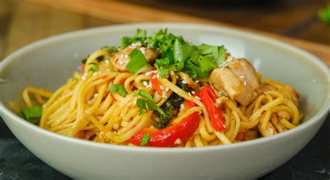 Sweet Chilli Chicken Noodles Stir-Fry Recipe