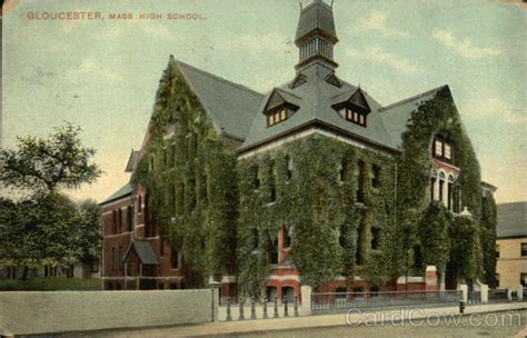 High School Gloucester, MA Postcard