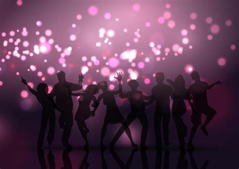 Party crowd on bokeh lights background 267107 Vector Art at Vecteezy