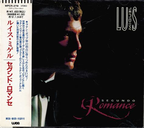 Luis Miguel – Segundo Romance (1995, CD) - Discogs