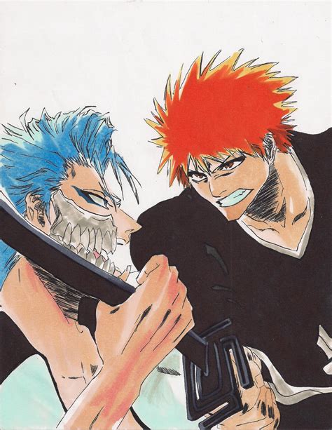 Ichigo VS Grimmjow by HikaruMuto on DeviantArt