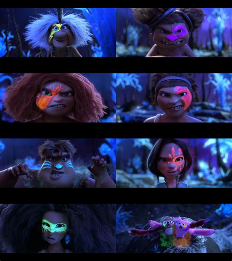 Croods 2 Thunder Sisters Face Painting by Mdwyer5 on DeviantArt